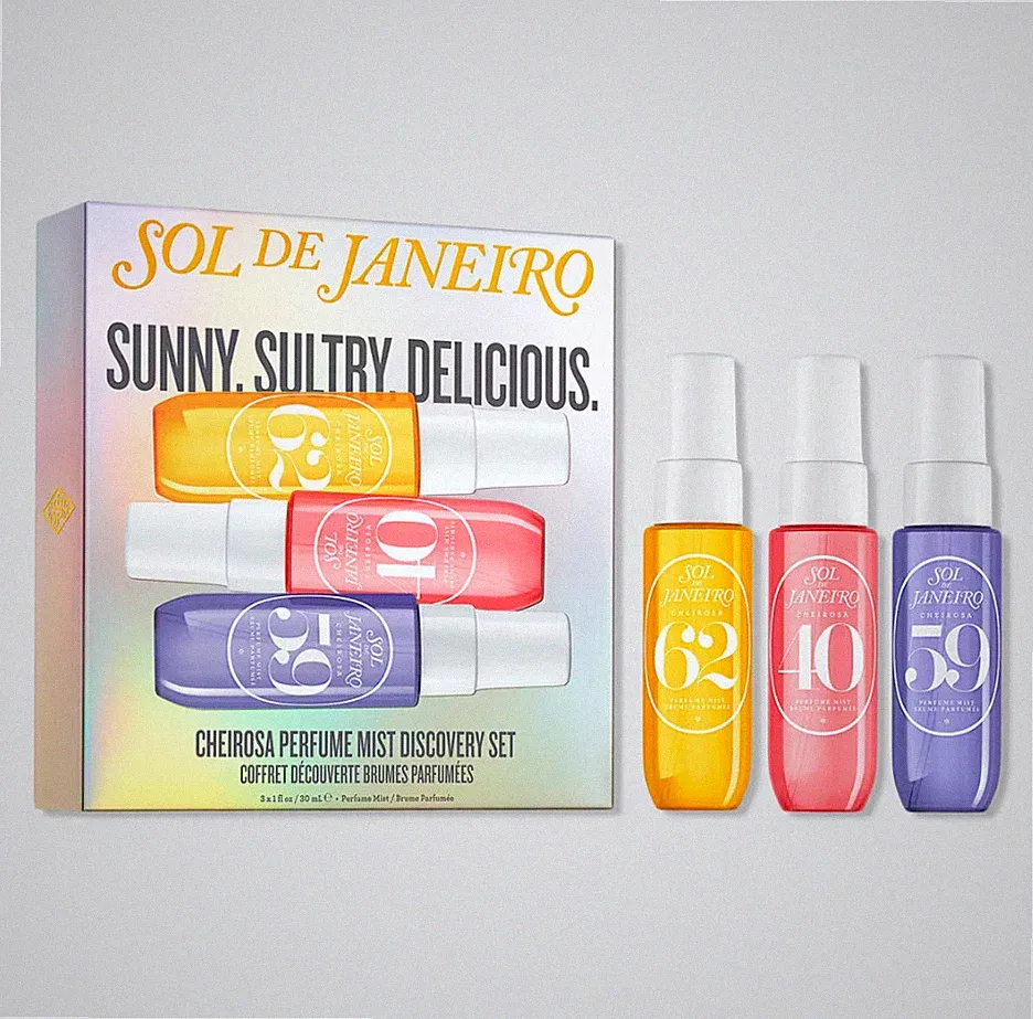 SALE* Sol de Janeiro Cheirosa Perfume Mist Discovery Set - 62,40,59 1 fl oz each
