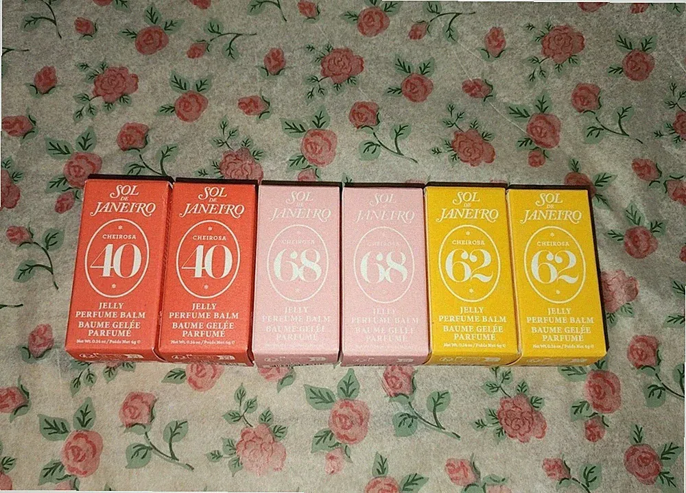 Sol De Janeiro Cheirosa 62 40 68 Set of 6 Jelly Perfume Balm New!